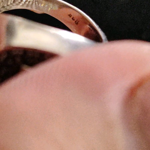 Sevalier ring new 750 K gold-plated with letter K monogram