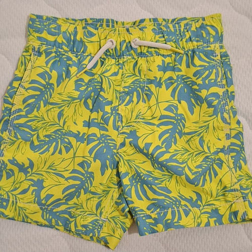 GAP swimwear tropical design yellow and turquoise for 4-5 years like new