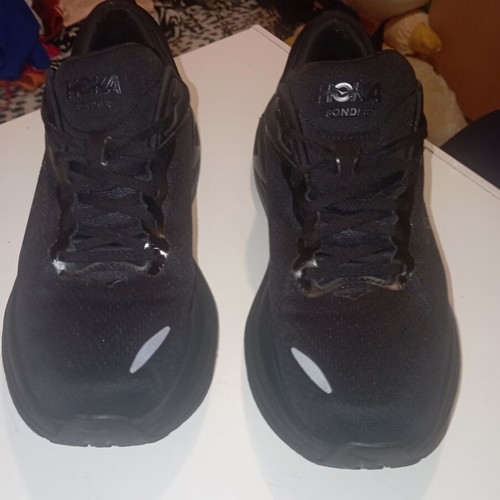 Hoka Bondi 8 running shoes size 46, black, like new
