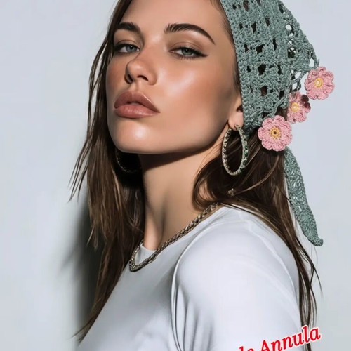 Handmade knitted bandanas new, soft and stylish summer accessory