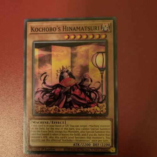 Yu-Gi-Oh Kochobo's Hinamatsuri card like new