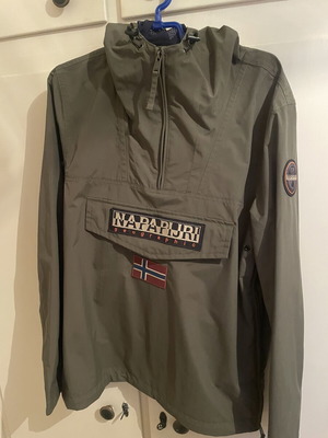 Napapijri men's jacket new, medium, olive green relaxed fit