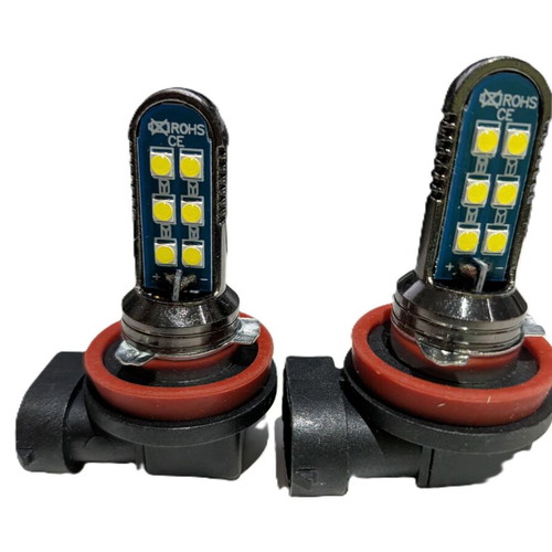 HB3-9005 LED Bulbs 3030 12SMD Super Bright H8 Car Fog Lights, new, 2 pcs