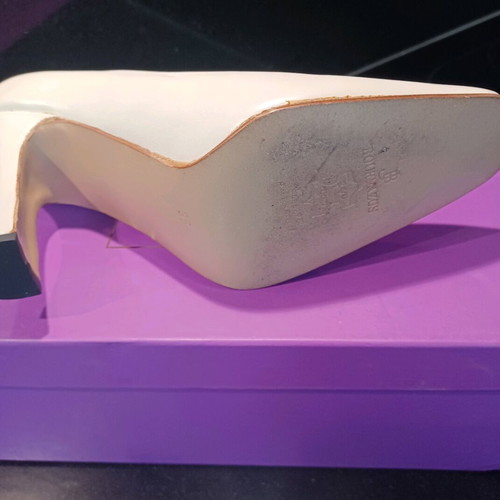 J. Bournazos wedding shoes size 36 like new, genuine leather, sugar color