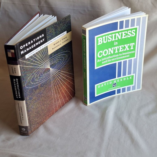 Operations Management & Business in Context books, English
