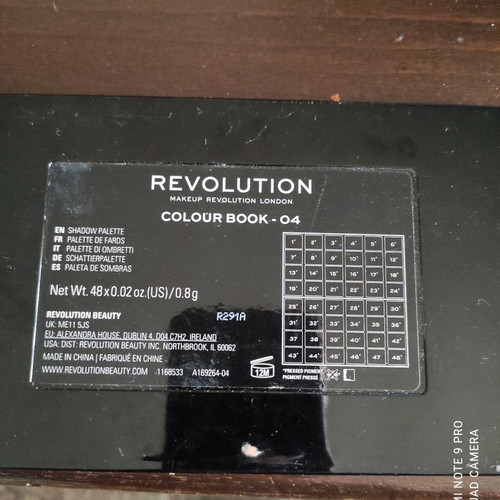 Revolution eyeshadow palette used with matte and metallic shades