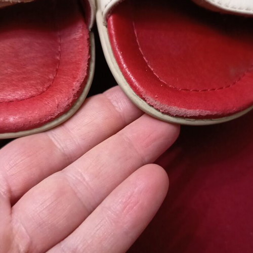 Camper sandals like new, girls' size 35, beige and red