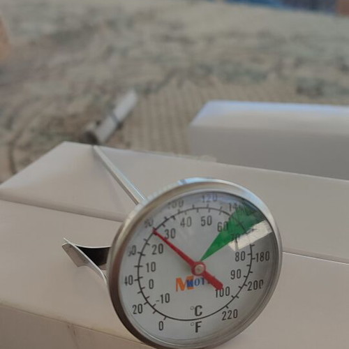 Analog Milk Frother Thermometer 125 mm Celsius Fahrenheit new, pack of 8