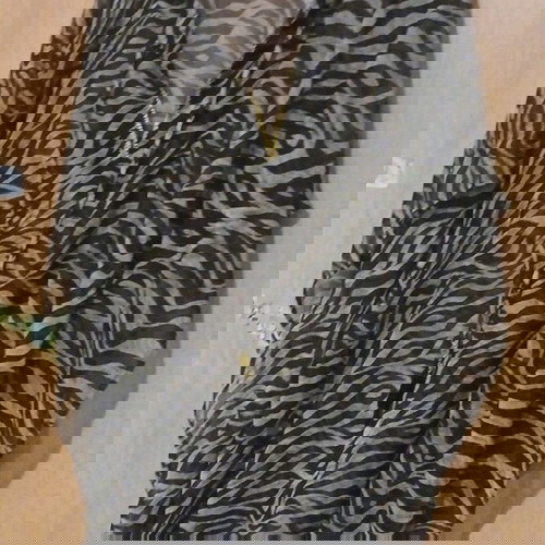 Διαφανη  τουνικ  animal print φαρδιά  γραμμή  ένα μέγεθος