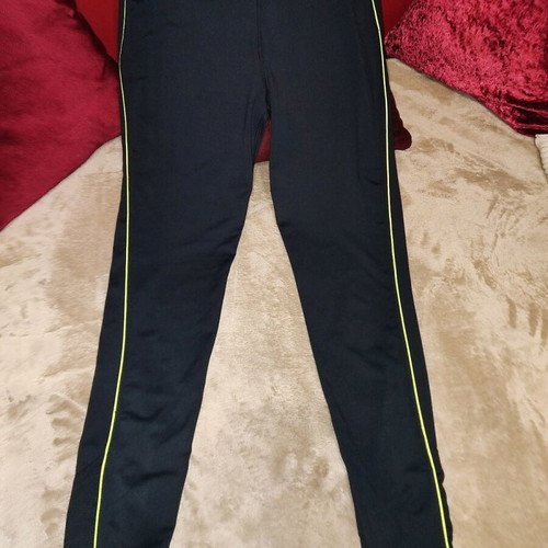 TU sportswear tracksuit new, size M, black with light green stripes