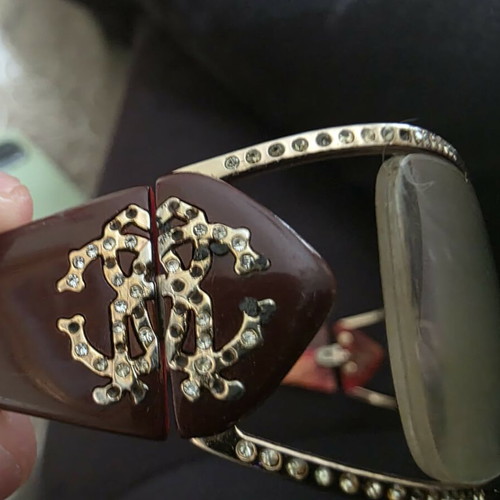 Roberto Cavalli glasses frame collectible, like new, red and gold