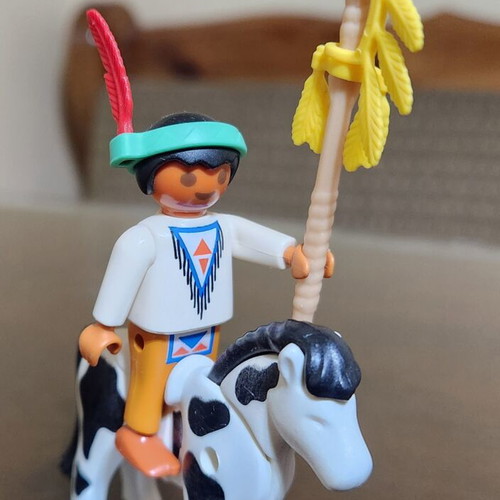 Playmobil 4629 Indian Child with Pony like new