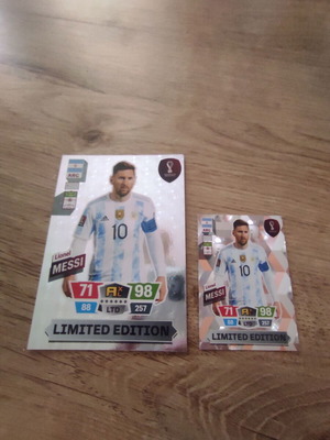 Panini World Cup Qatar Limited Edition Lionel Messi κάρτες καινούργιες