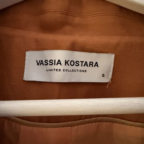 Vassia Kostara suit set used, size S, orange