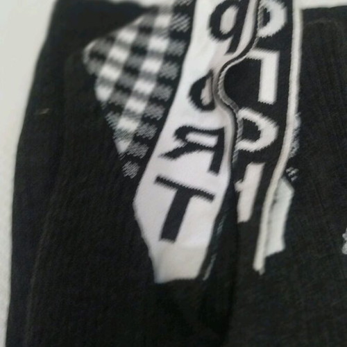 Men's cardigan new, size large, black and gray