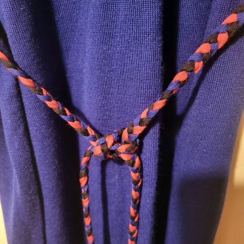 Lacoste dress like new, blue royal wool, long sleeve, size 40