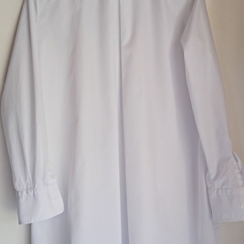 Sophie Deloudi long cotton shirt XL new, white