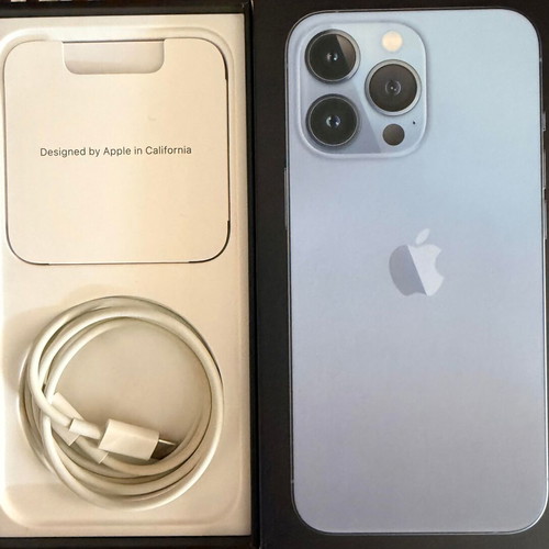 iPhone 13 Pro 128GB like new, blue, with 89% battery health