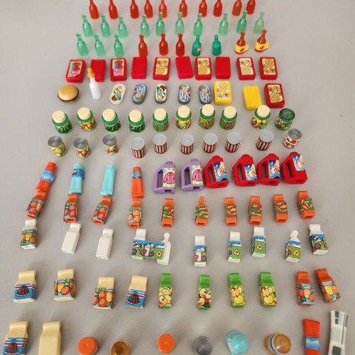 Playmobil food items for supermarket used