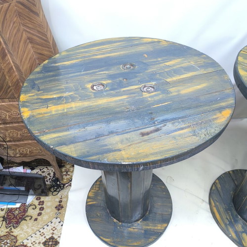 Karouli tables like new, set of 3 for cafe or veranda
