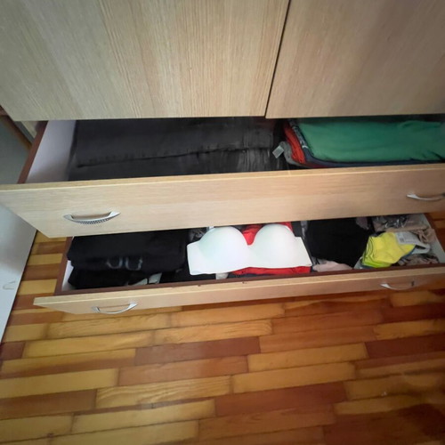 Bedroom wardrobe like new, dimensions 2.42m height x 1.70m width x 0.57m depth