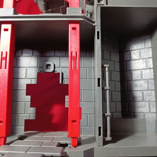 Playmobil 4440 Portable Knight Castle used with minor wear and missing parts