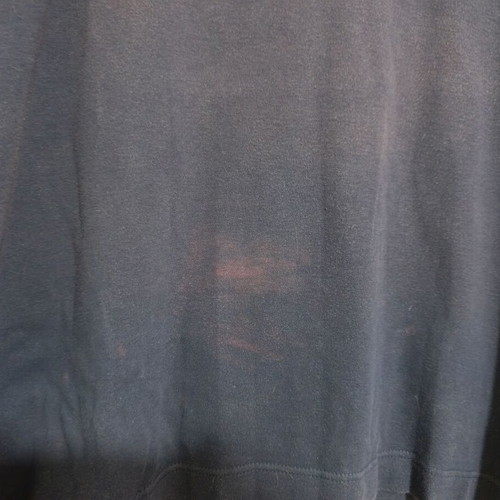 Nautica men's T-shirt blue used with fading on front, size M