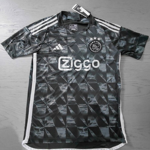 Ajax 23 24 Football Jersey Adidas Black New
