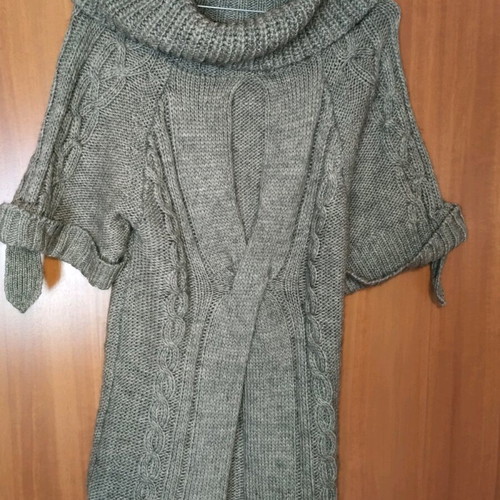 Sweater dress brown like new, size L