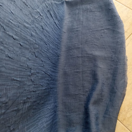 Spanish fabric curtain dark blue with weight, new, opaque