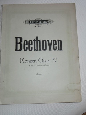 Beethoven Piano Concerto Opus 37 C Minor used sheet music book