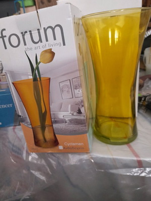 Glass vase new from recycled glass Spain