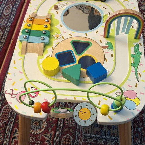 ELC Early Learning Centre wooden activity table used