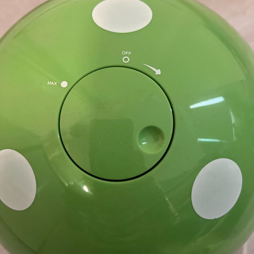 Mushroom-shaped humidifier steam vaporizer like new, green