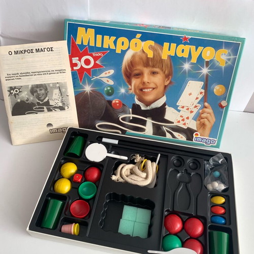 Mikros Magos board game used, historic, complete box