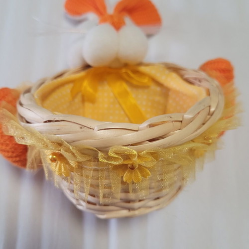 Small Easter Basket like new, size 12×12 cm