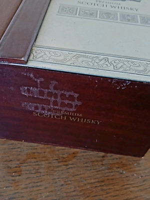 Wooden Chivas Regal collectible box used
