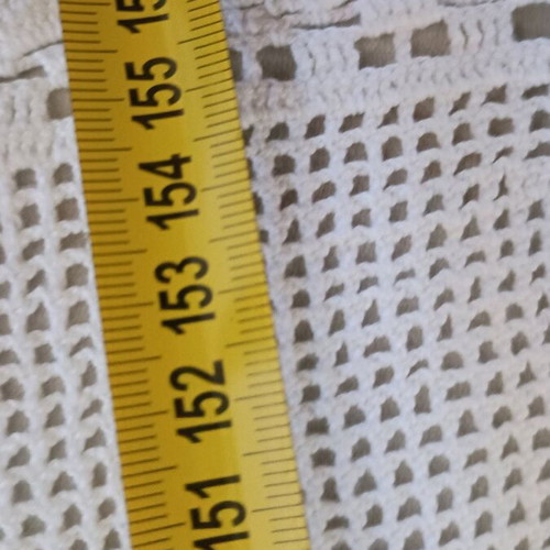 Vintage tablecloth like new, handmade 100% cotton