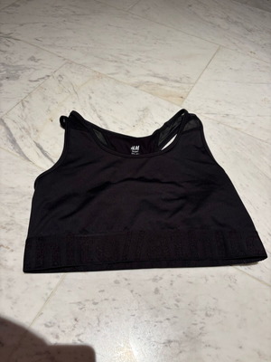 H&M Black Sports Bra Like New, Size L