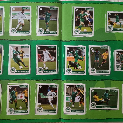 Panathinaikos official sticker album used 2011-12