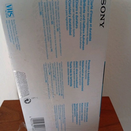 Sony VHS video cassettes 180min, pack of 2, sealed
