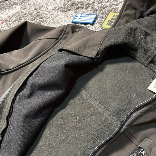 Ergo black waterproof windbreaker jacket, size S