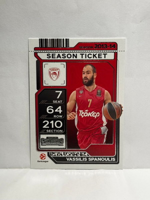 2025-26 Panini Euroleague Contenders Mega Box Vasilis Spanoulis #83 new