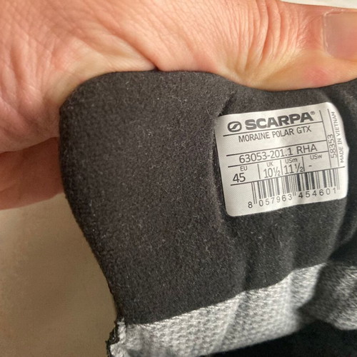 Scarpa Moraine Polar Gore-Tex boots new, size 45, black