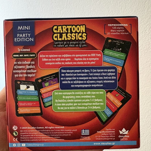 Mini Cartoon Classics Party Edition board game