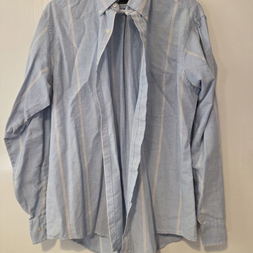 Blue striped shirt size L, like new