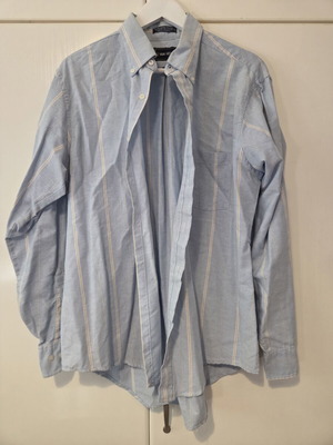 Blue striped shirt size L, like new