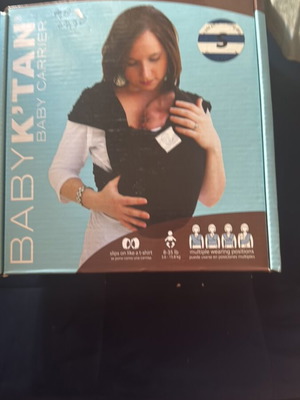 Baby K'tan Marsipo baby carrier black size Small new
