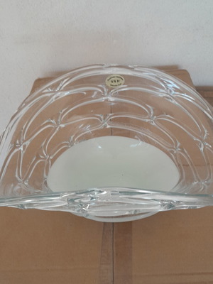 Glass bowl 40x25x17h new