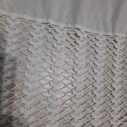 Set of 2 Semen table linens with handmade knitted lace, like new